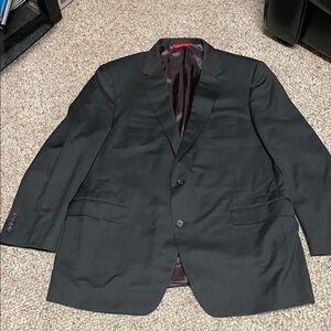 Samuelsohn 100% wool charcoal Two-Button Blazer- like new